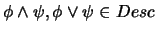 $\phi,\psi\in Desc$