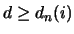 $q^{d}_n(i)$