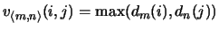 $q^{v_{\langle
m,n\rangle}(i,j)}_m(i) \times q^{v_{\langle
m,n\rangle}(i,j)}_n(j)$